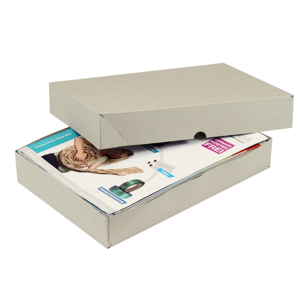 Produktabbildung: Stülpdeckelschachtel, 305 x 215 x 50/50 mm ( L x B x H/Deckelhöhe ), 2-teilig