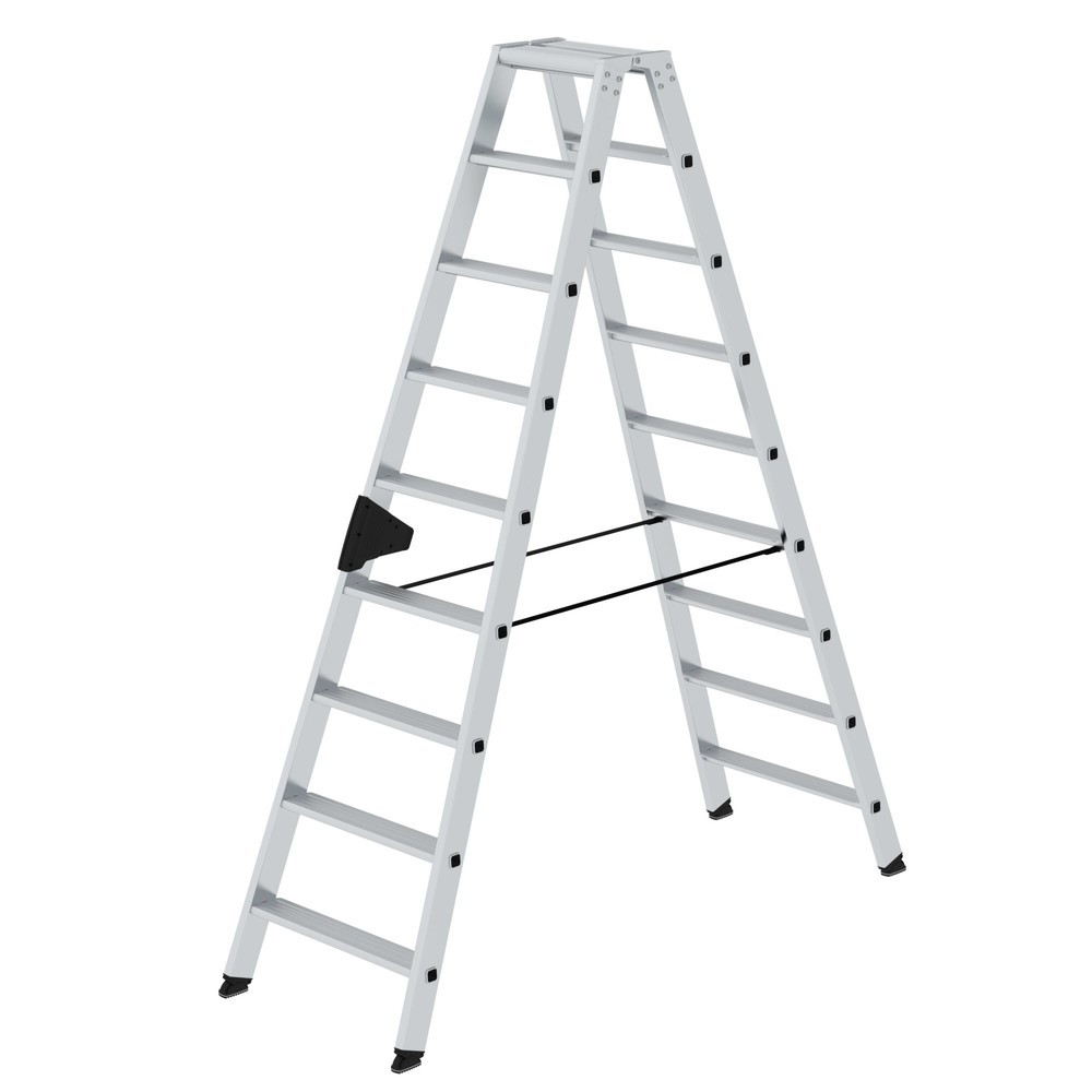Produktabbildung Nr. 1: Stufen-Stehleiter beidseitig begehbar 2x9 Stufen