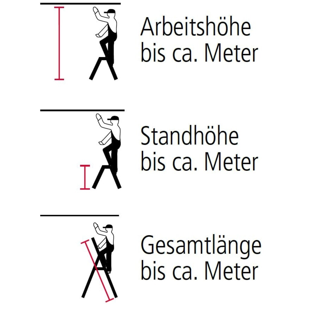 Produktabbildung Nr. 4: KRAUSE® Stufen-r, hochfest gebördelt aus Aluminium, Standhöhe 0,85 m