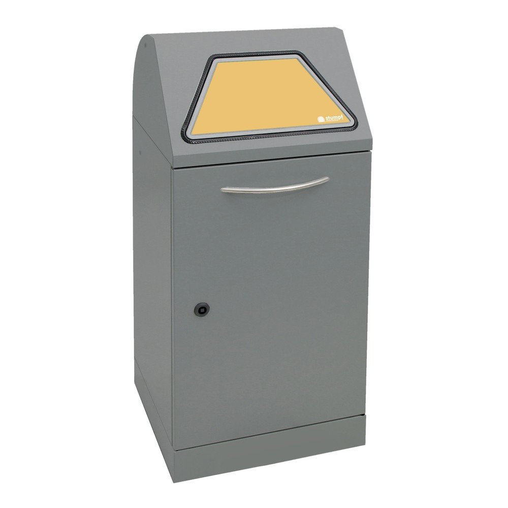 Produktabbildung Nr. 1: stumpf® Wertstoffsammler, inkl. Innenbehälter, Stahlblech, verzinkt, 60 Liter, graualuminium