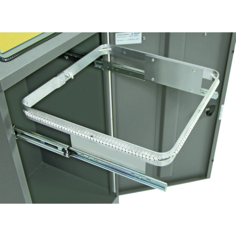 Produktabbildung Nr. 2: stumpf® Wertstoffsammler, mit Abfallsackhalter, Stahlblech, verzinkt, 45 Liter, graualuminium