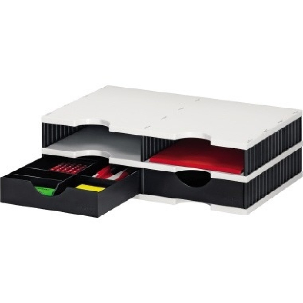 Produktabbildung Nr. 1: styro Grundeinheit styrodoc duo 268-0202.9895S 4Fä./2Sch. sw/gr/sw