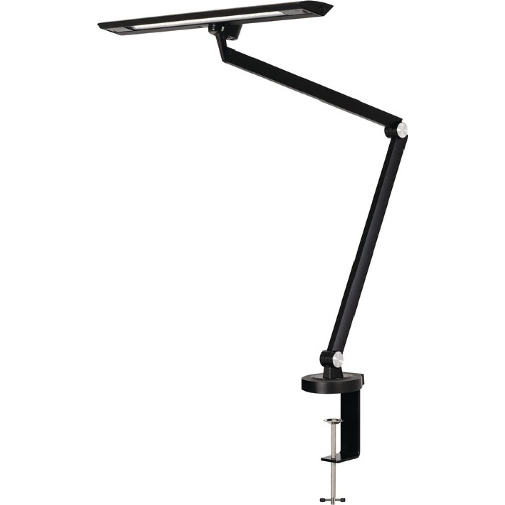 Produktabbildung: styro Schreibtischleuchte LED Zirkon, Höhe 820 mm mit Klemme, Aluminium, ABS, Eisen, PC schwarz, LED
