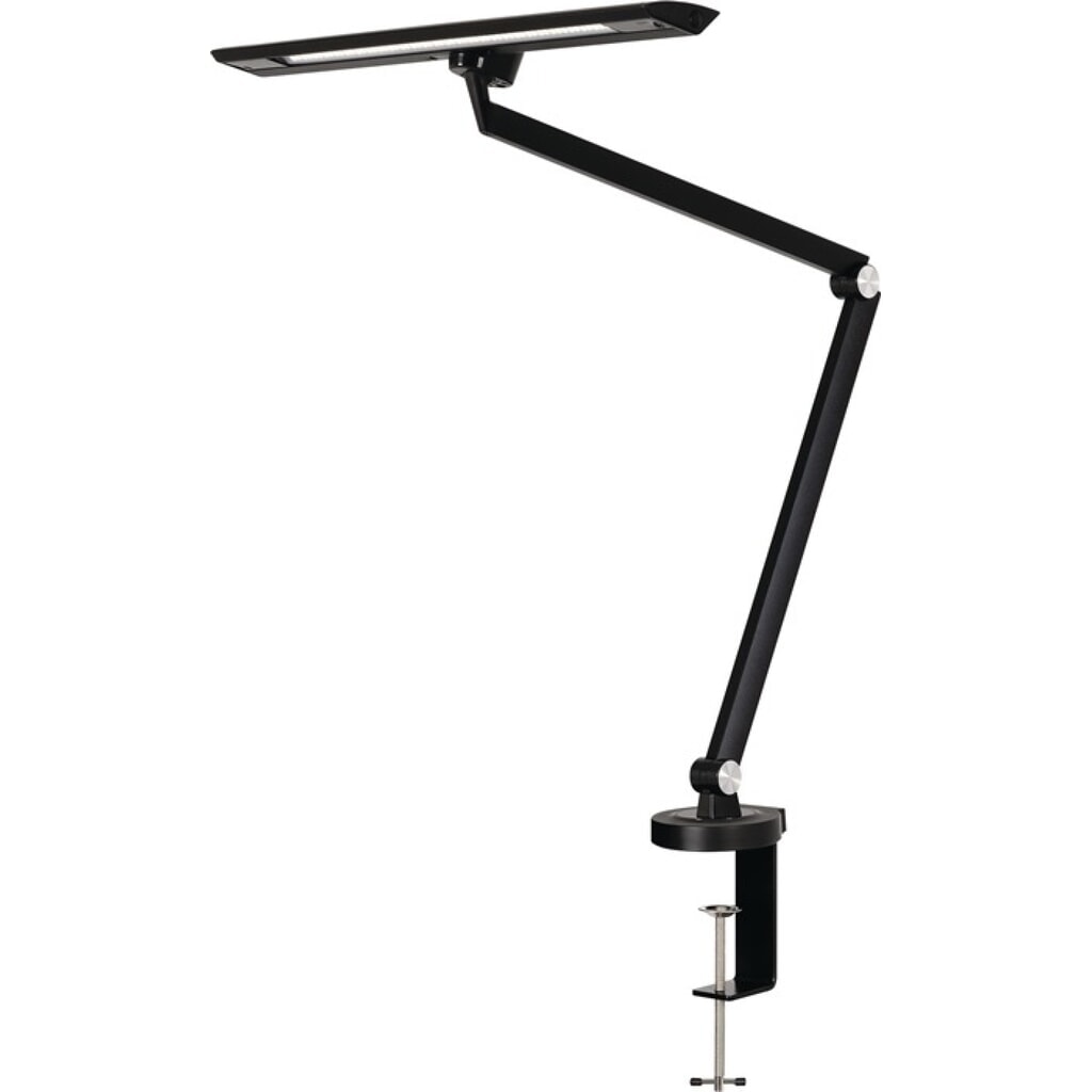 Produktabbildung: styro Schreibtischleuchte LED Zirkon, Höhe 820 mm mit Klemme, Aluminium, ABS, Eisen, PC schwarz, LED