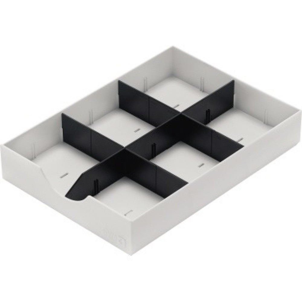 Produktabbildung: styro Schublade styrodoc 268-405.05 1Längs-/2Querstege weiß