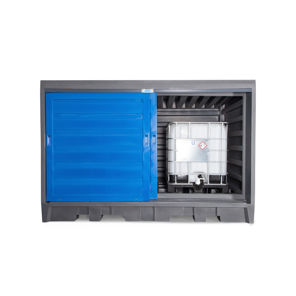 Číslo obrázka výrobku 7: Sudový kontajner z PE, v x š x h 2 170 x 3 200 x 1 740 mm, 2x IBC alebo 8x 200 l
