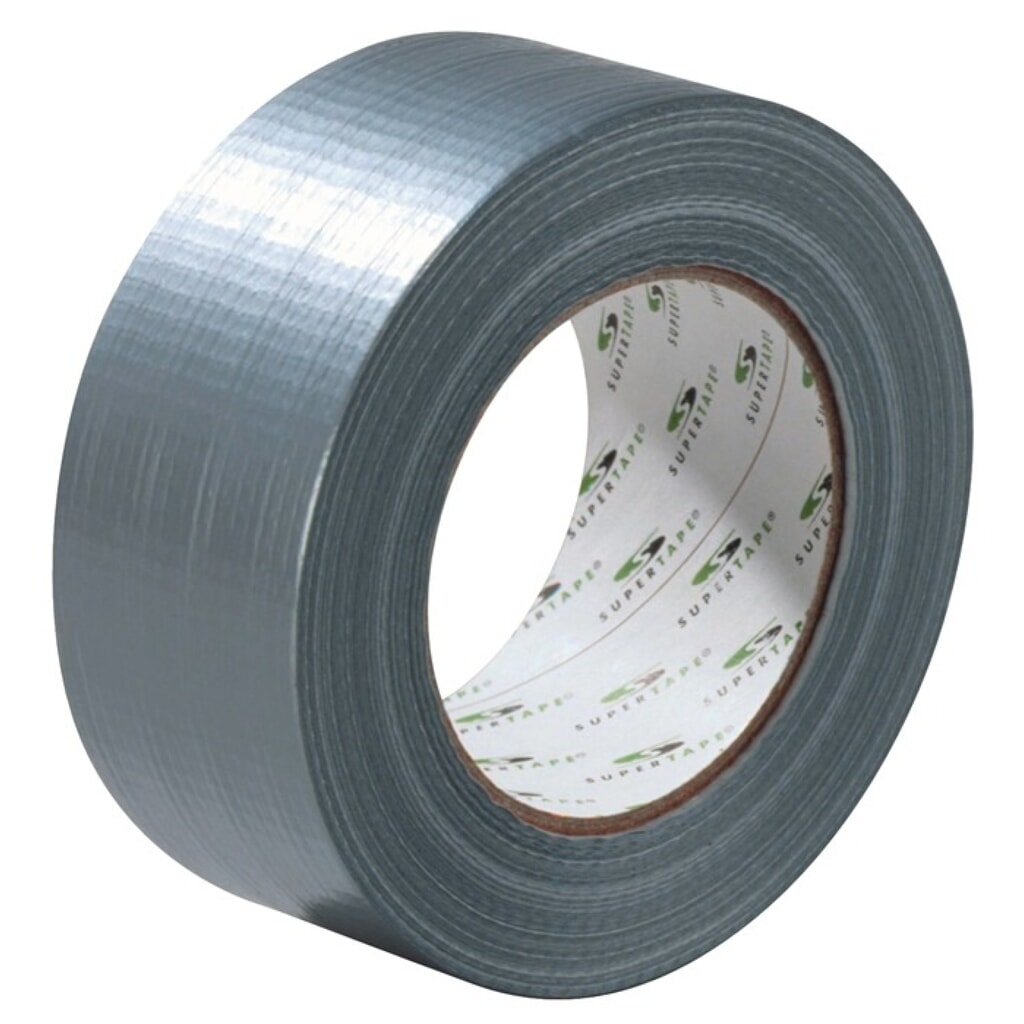 SUPERTAPE Gewebeband SuperDuct ST201, Länge 50 m Breite 48 mm, silber-grau, Rolle Produktabbildung: SUPERTAPE Gewebeband SuperDuct ST201, Länge 50 m Breite 48 mm, silber-grau, Rolle