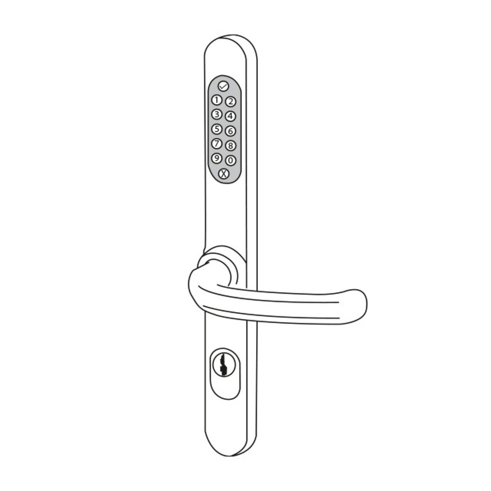 N° de l'image du produit 2 : Supplément de prix pour ferrure de sécurité, avec codage