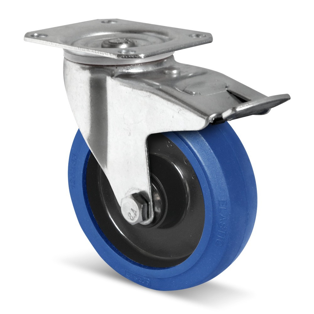 N° de l'image du produit 2 : Supplément pour jeu de roues facultatifs, caoutchouc élastique Ø 125 mm, pour un déplacement souple