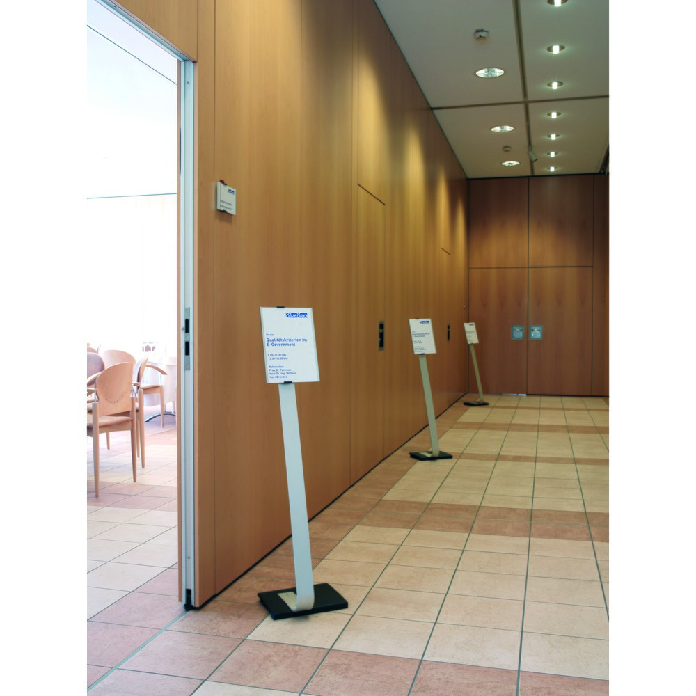 N° de l'image du produit 5 : Support au sol DURABLE Info Sign avec tableau en aluminium, DIN A4