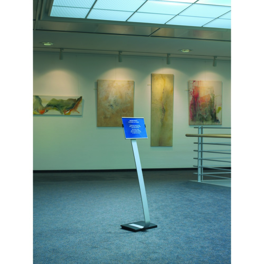N° de l'image du produit 7 : Support au sol DURABLE Info Sign avec tableau en aluminium, DIN A4