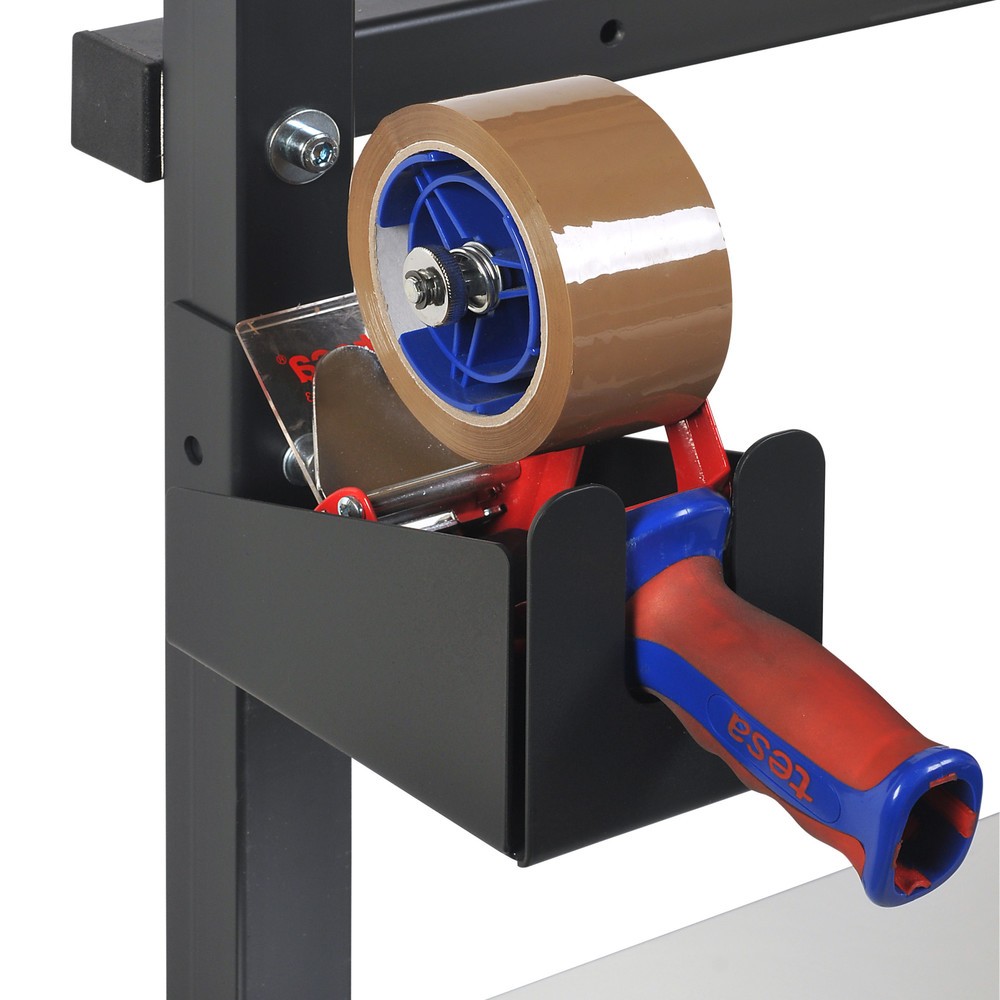 Illustration du produit: Support pour dévidoir de ruban adhésif pour table d'emballage, anthracite