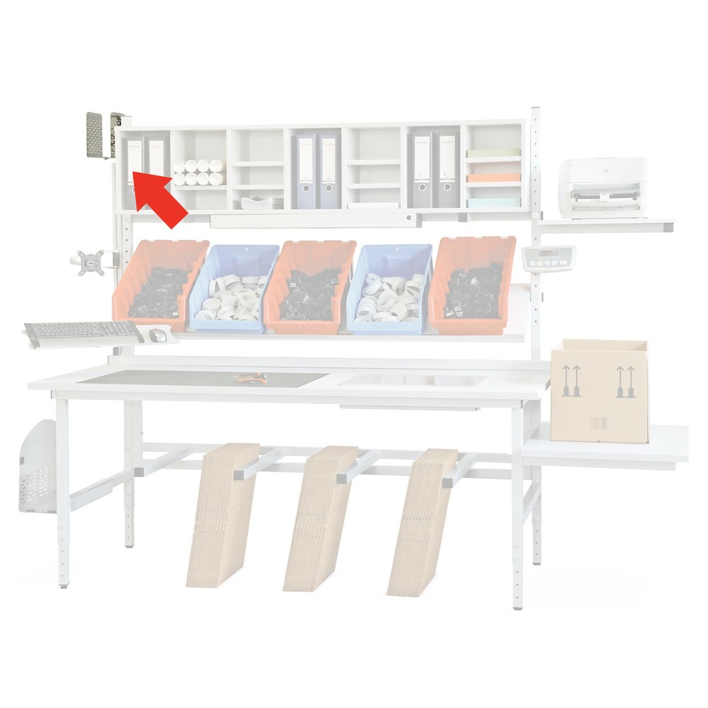 Illustration du produit: Support pour PC client léger pour table d'emballage