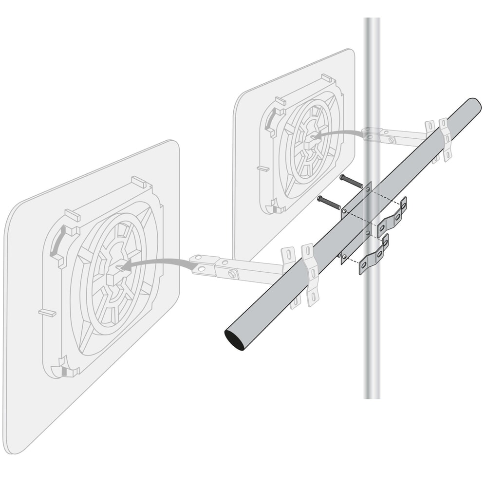 N° de l'image du produit 2 : Support Vialux® pour 2 miroirs