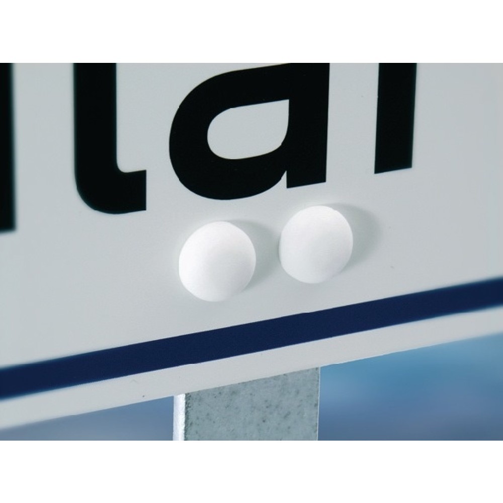 Illustration du produit: Poteau en acier, hauteur 500 mm, avec plaque de fond, pour la signalisation des parkings