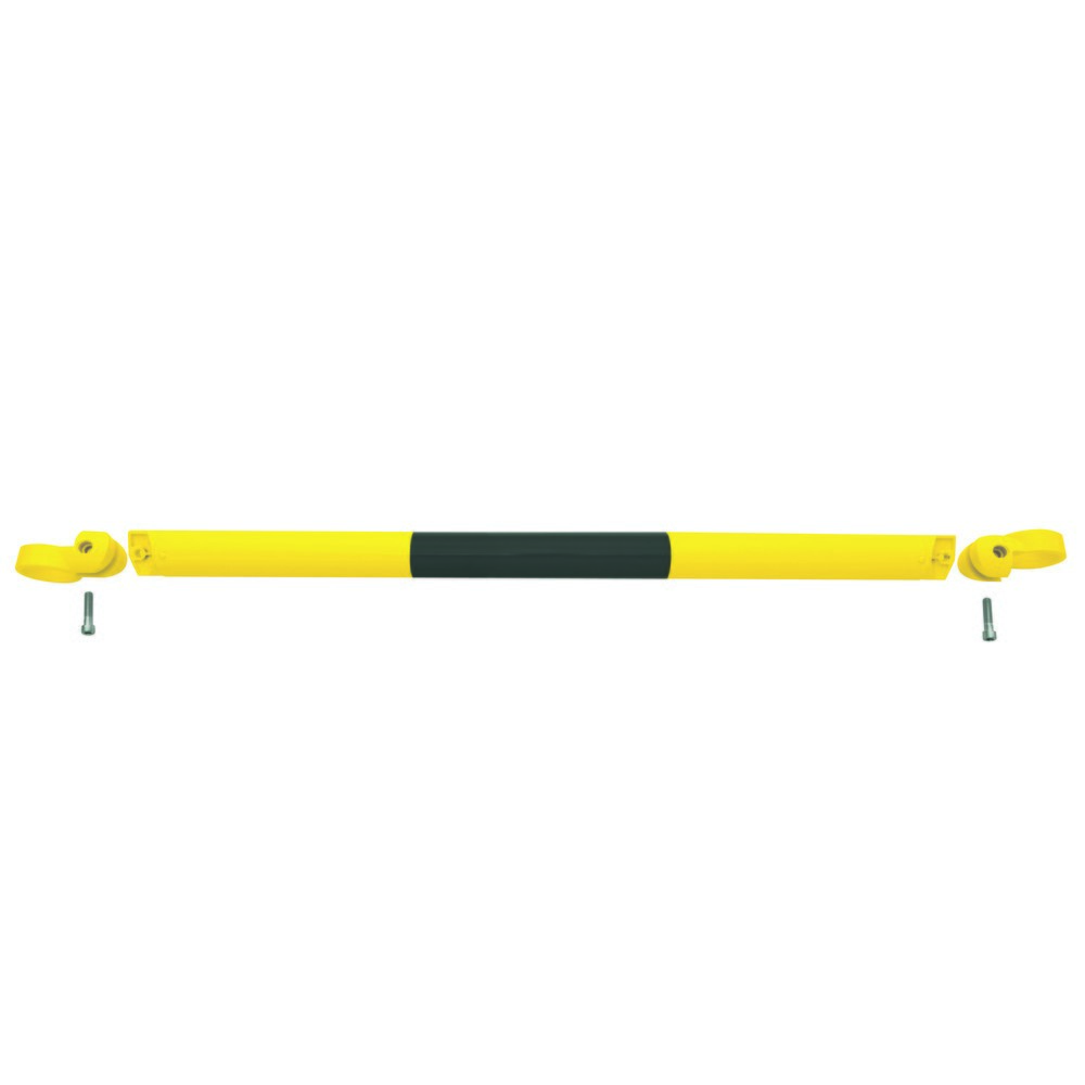 Illustration du produit: Système de rambardes MORAVIA MORION, tube transversal, Ø 60 mm, longueur 1 000 mm, dimension de trame 1 170 mm, galvanisé à chaud et laqué, noir/jaune