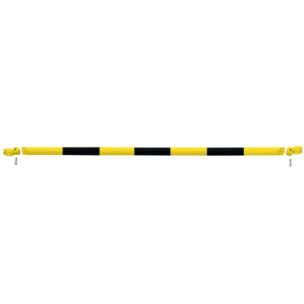 Illustration du produit: Système de rambardes MORAVIA MORION, tube transversal, Ø 60 mm, longueur 2 000 mm, dimension de trame 2 170 mm, galvanisé à chaud et laqué, noir/jaune