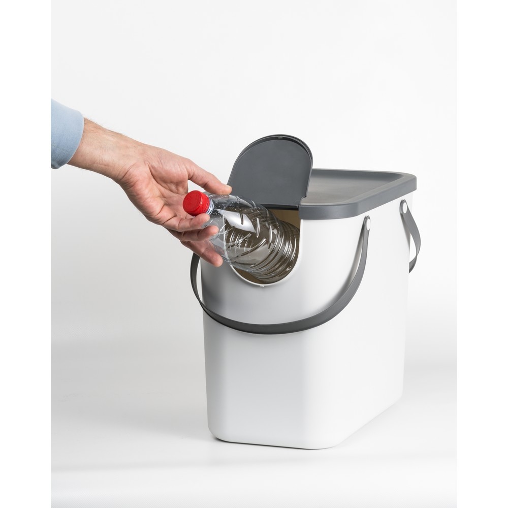 N° de l'image du produit 4 : rothopro® ALBULA Système de recyclage des déchets, 25 litres, blanc