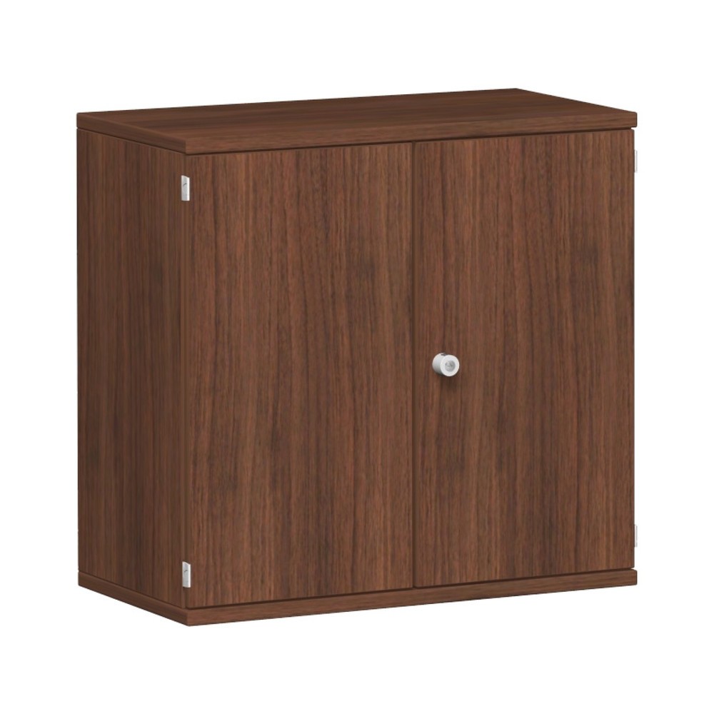 Zdjęcie produktu: Szafa biurowa Profi, 2 poziomy, szerokość 800 mm, drzwi skrzydłowe, orzech włoski