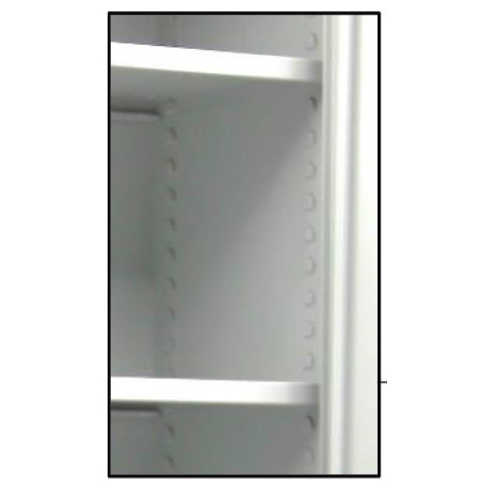 Zdjęcie produktu nr 4: Szafa stalowa HEMMDAL HS-XBT, 5 poziomów, wys. x szer. x gł. 1950 x 1200 x 600 mm, półki ocynkowane, kolor jasnoszary