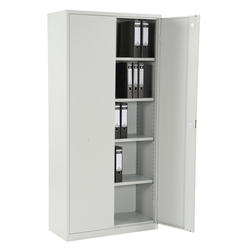 Zdjęcie produktu nr 8: Szafa stalowa HEMMDAL HS-XBT, 5 poziomów, wys. x szer. x gł. 1950 x 1200 x 600 mm, półki ocynkowane, kolor jasnoszary