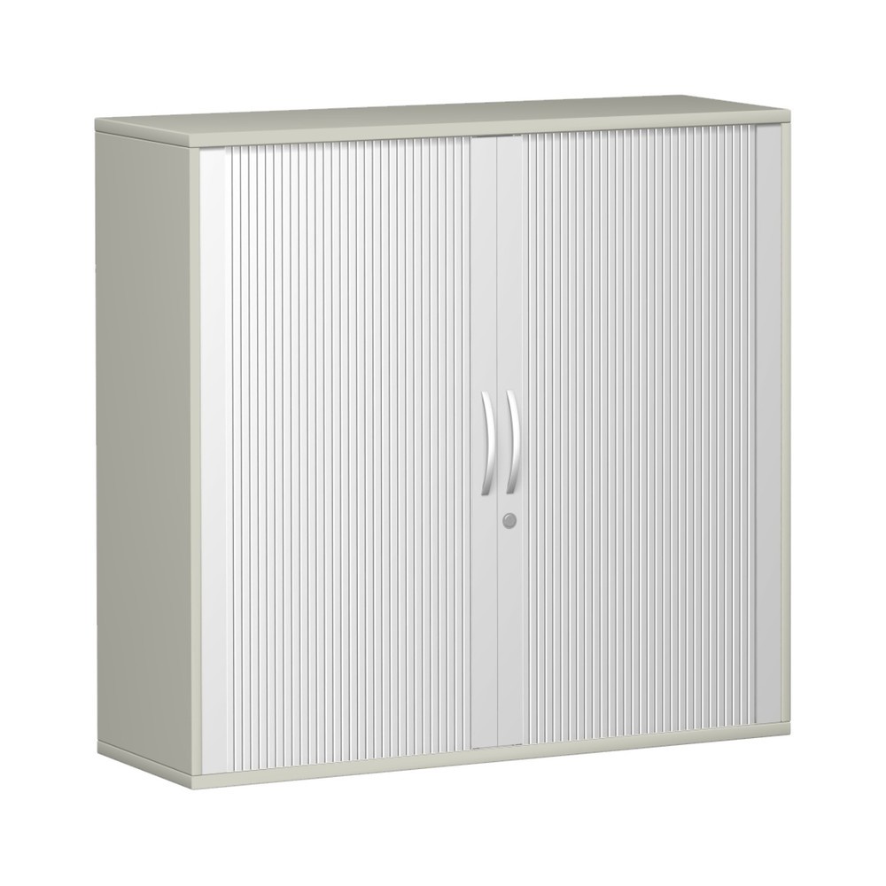 Zdjęcie produktu: Szafa z roletą poprzeczną Profi, 3 poziomy, szerokość 1200 mm, jasnoszary