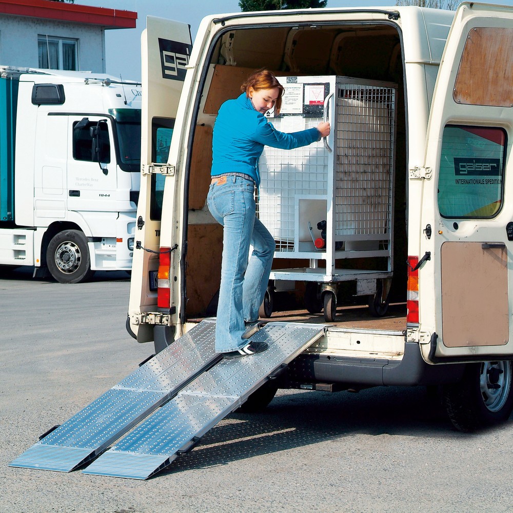 Zdjęcie produktu nr 5: Szyny przeładunkowe, składane, nośność 1 020 kg/para, szer. x dł. 400 x 2 045 mm