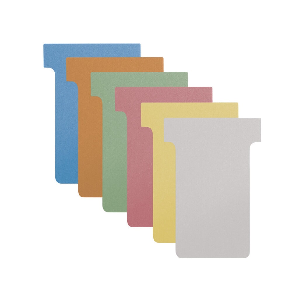 Produktabbildung: T-Card, unbedruckt, Medium, gelb, 100 Stk/VE