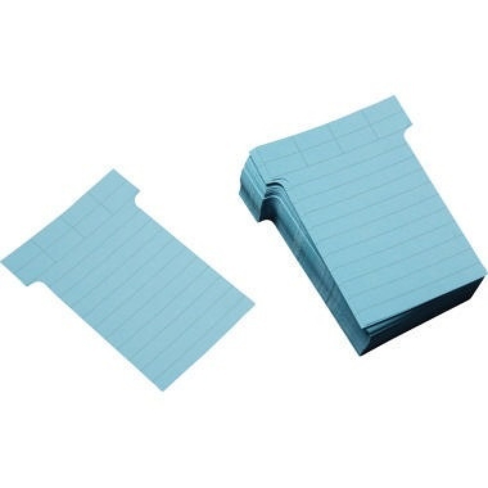 Produktabbildung: Ultradex T-Karte 542156 60x85mm blau 100 St./Pack.