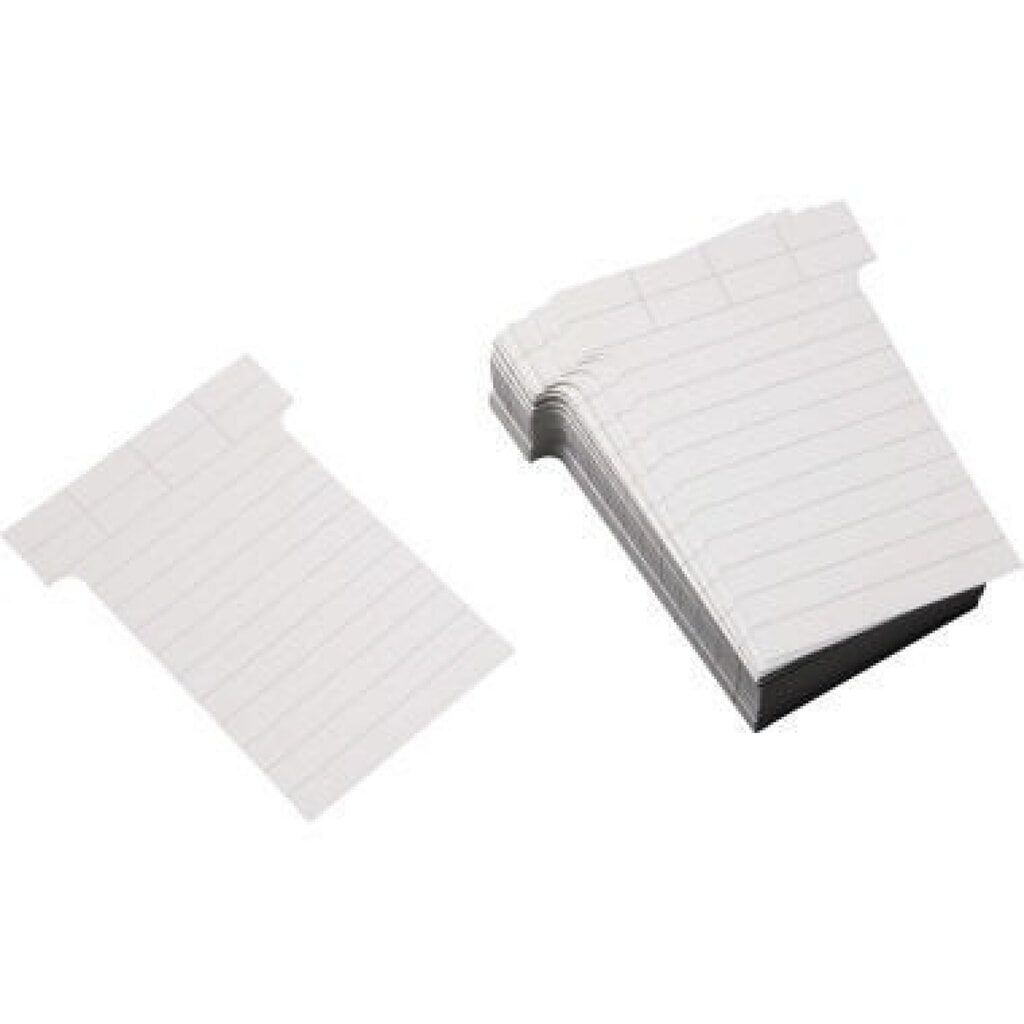 Produktabbildung: Ultradex T-Karte 542158 60x85mm weiß 100 St./Pack.