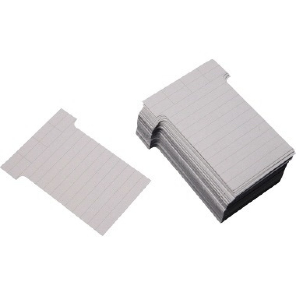 Produktabbildung: Ultradex T-Karte 542157 60x85mm hl.grau 100 St./Pack.
