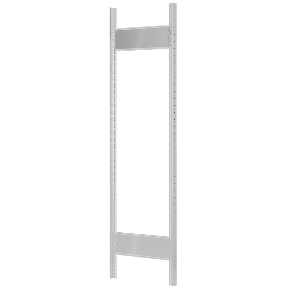 Product afbeelding: T-profiel frame MULTIplus voor legbordrek SCHULTE, lichtgrijs, voorgemonteerd, 2 stabiliseringsprofielen, hxd 2.000 x 400 mm
