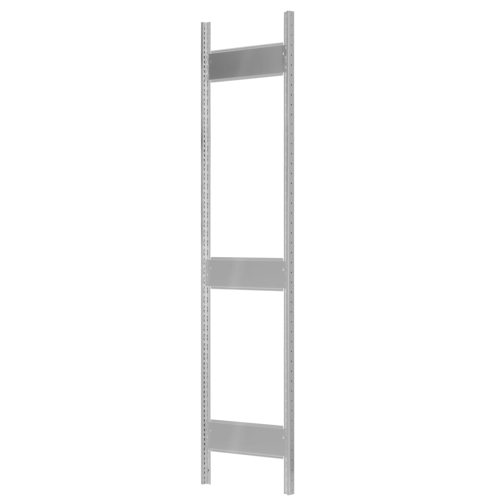 T-Profil-Rahmen MULTIplus für SCHULTE Fachbodenregal, lichtgrau, vormontiert, 3 Tiefenriegel, HxT 2.500 x 600 mm Produktabbildung: T-Profil-Rahmen MULTIplus für SCHULTE Fachbodenregal, lichtgrau, vormontiert, 3 Tiefenriegel, HxT 2.500 x 600 mm