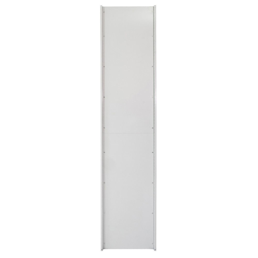 Produktabbildung: T-Profil-Vollblechrahmen MULTIplus für SCHULTE Fachbodenregal, lichtgrau, vormontiert, HxT 2.500 x 600 mm