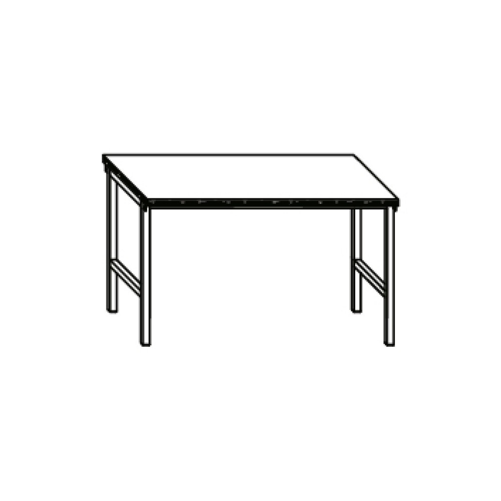 N° de l'image du produit 3 : Table d’établi PAVOY, H x l x P 900 x 1 500 x 700 mm, gris clair