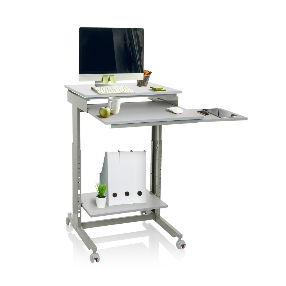 N° de l'image du produit 2 : Table d'ordinateur / bureau hjh OFFICE WORKSTATION, gris