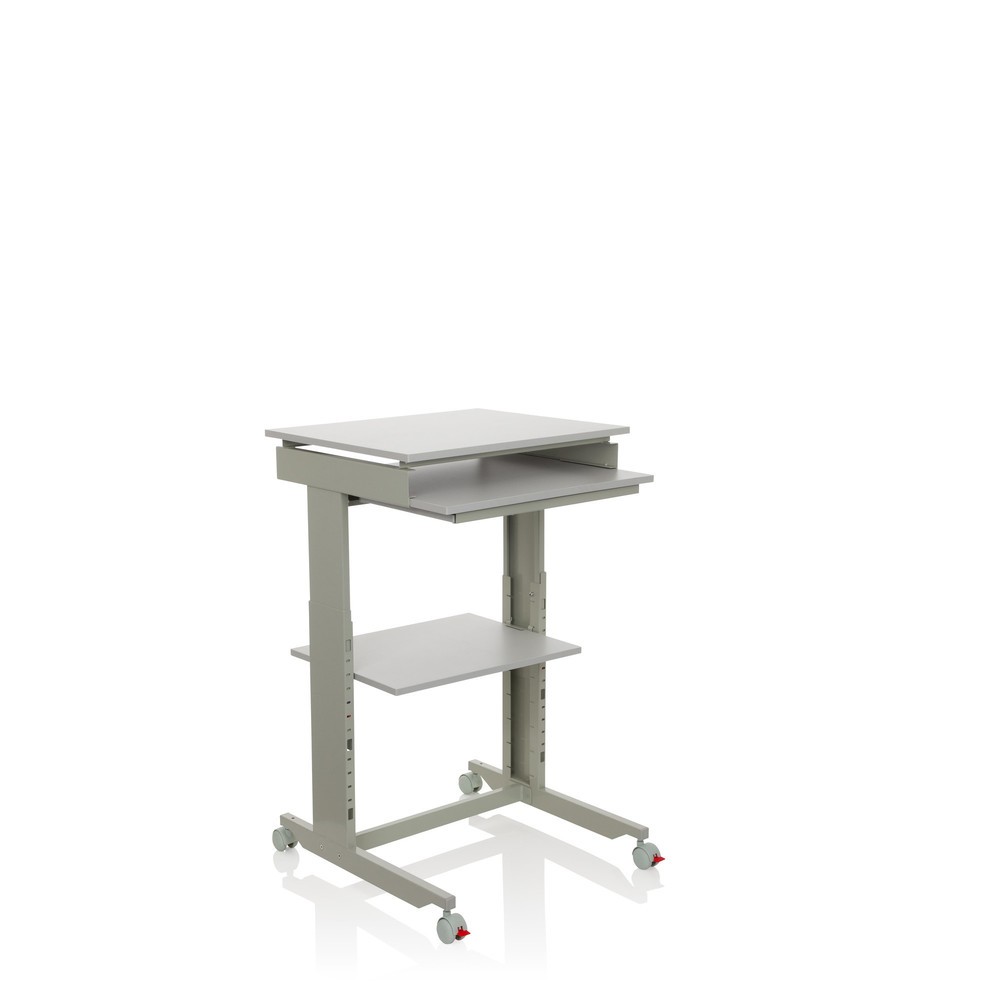 N° de l'image du produit 6 : Table d'ordinateur / bureau hjh OFFICE WORKSTATION, gris