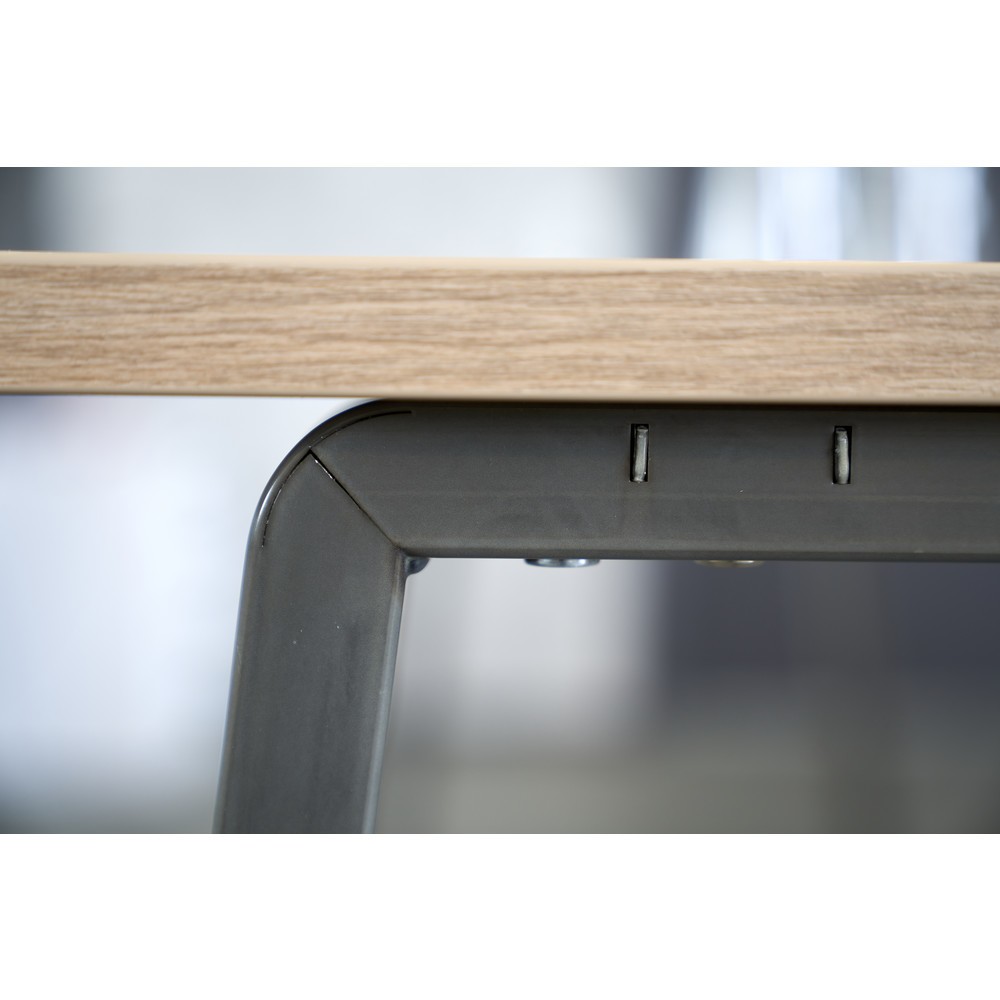 N° de l'image du produit 4 : Table de conférence Hammerbacher Meeting Point, HxlxP 1 042 x 1 750 x 680 mm, chêne cendré
