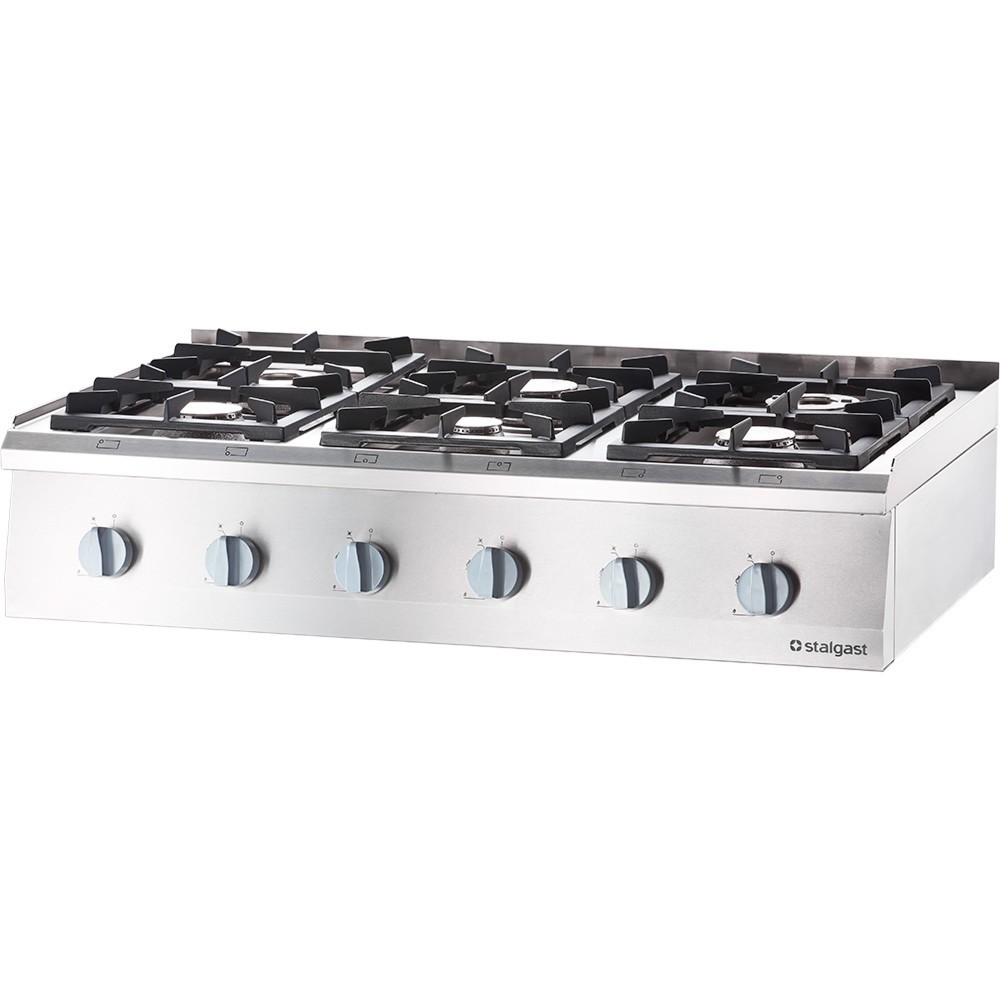 Illustration du produit: Table de cuisson gaz Stalgast avec 6 feux (3,5 + 2x5 + 2x7+ 9) à poser, Série 700ND
