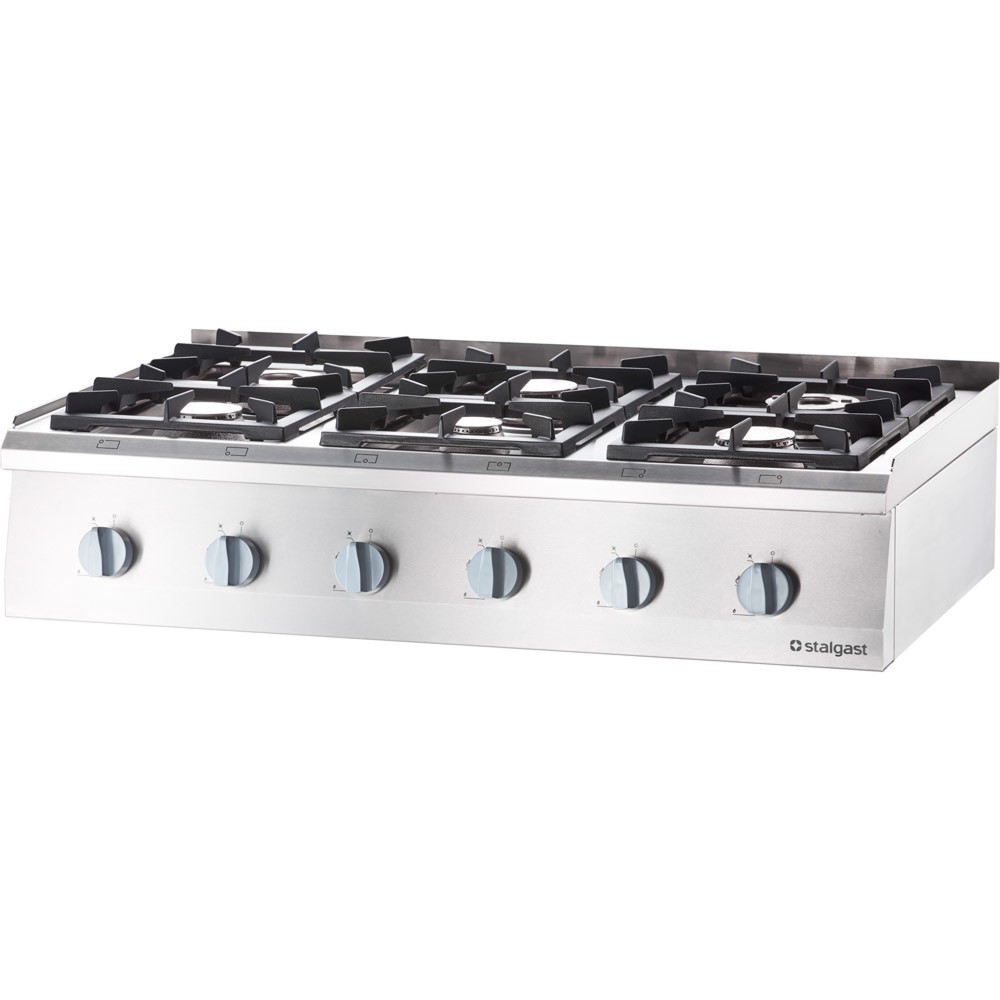 Illustration du produit: Table de cuisson gaz Stalgast avec 6 feux (3,5 + 3x5 + 2x7) à poser, Série 700ND