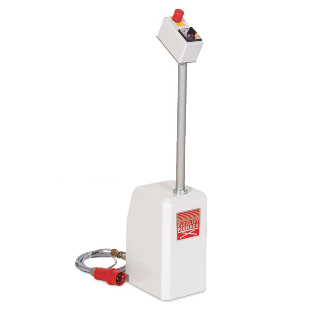 N° de l'image du produit 3 : Table élévatrice à ciseaux plats FLEXLIFT, en forme de E, capacité de charge 600 kg, plate-forme de 1 350 x 1 150 mm, 230 V