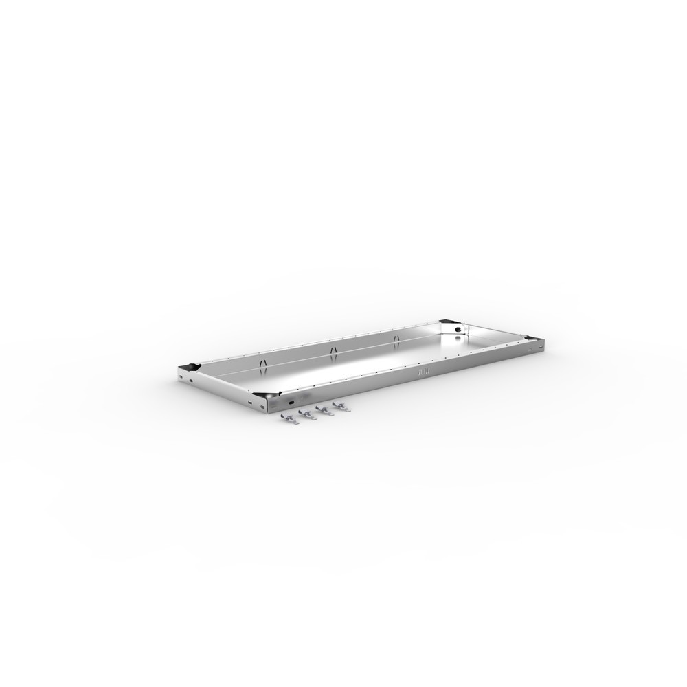 N° de l'image du produit 2 : Tablette pour rayonnage à tablettes META système enfichable, FL, 150 kg, galvanisé, l x P 1 000 x 400 mm