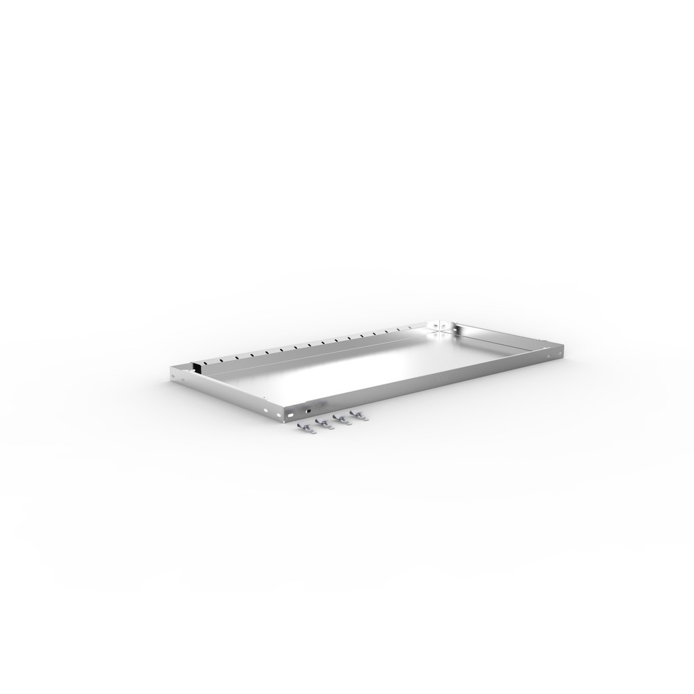 N° de l'image du produit 2 : Tablette pour rayonnage à tablettes META système enfichable, charge par tablette 230 kg, galvanisé, l x P 1 000 x 500 mm