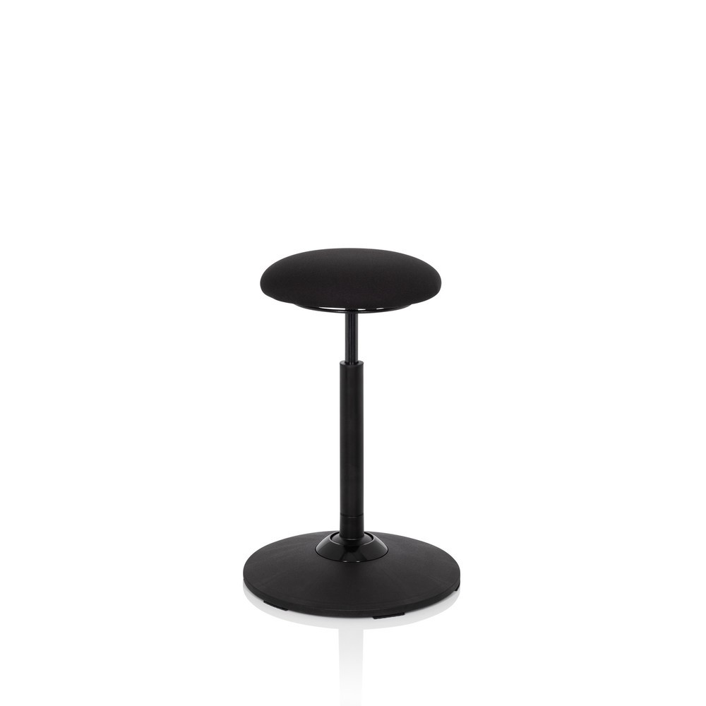 N° de l'image du produit 4 : hjh OFFICE tabourets ergonomiques / siège assis-debout BALANCE SIT, tissu, noir.