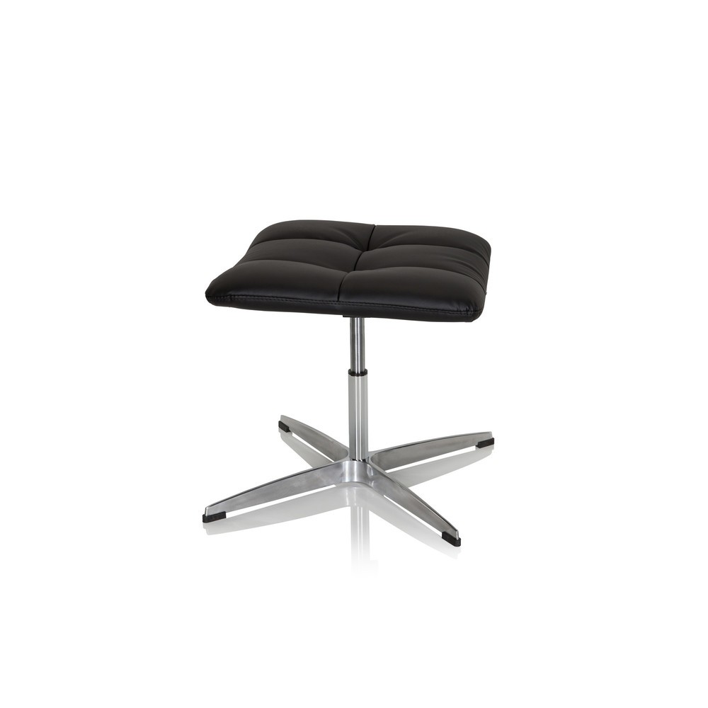 N° de l'image du produit 3 : Tabouret ergonomique / tabouret pivotant hjh OFFICE SARANTO en similicuir PU, noir