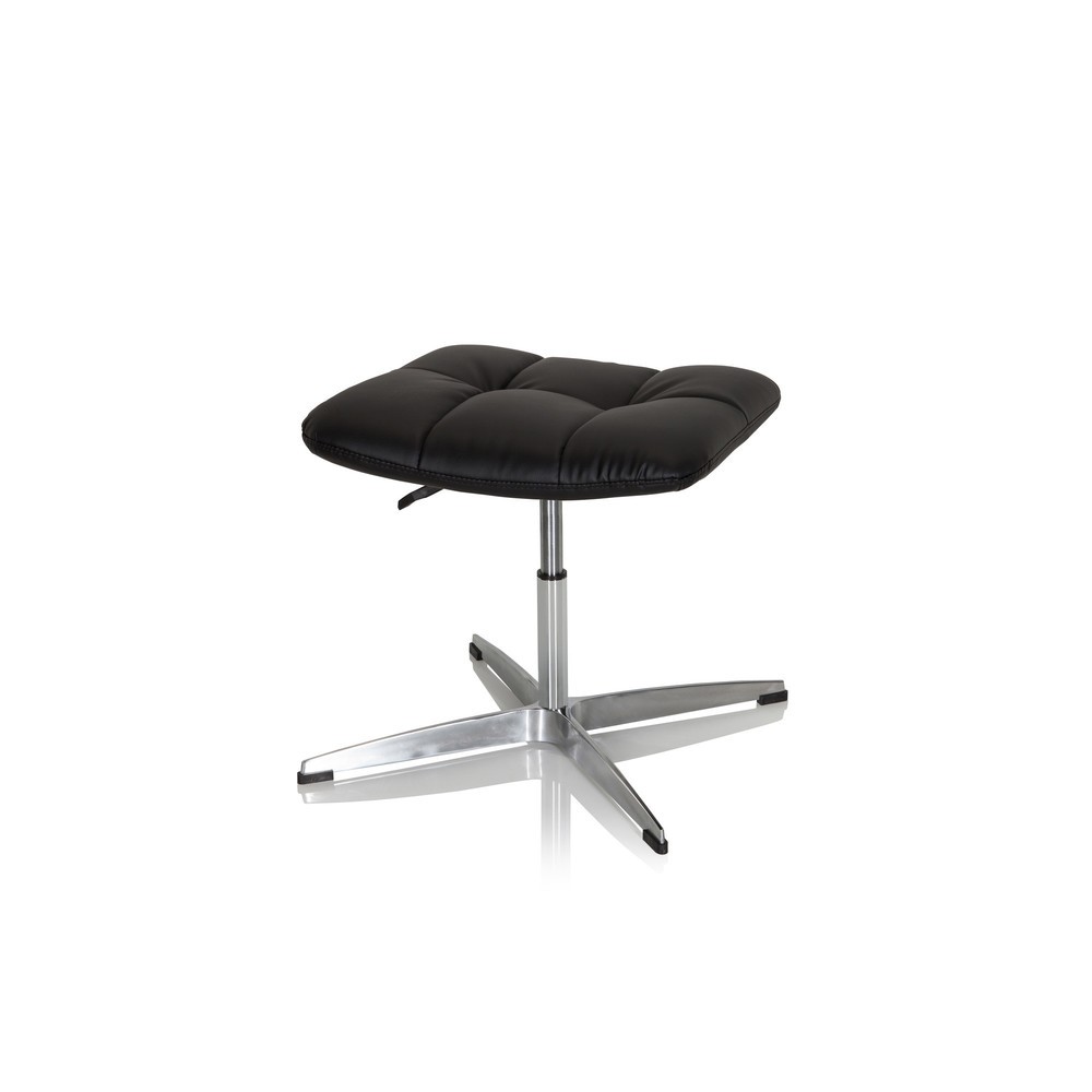 N° de l'image du produit 5 : Tabouret ergonomique / tabouret pivotant hjh OFFICE SARANTO en similicuir PU, noir