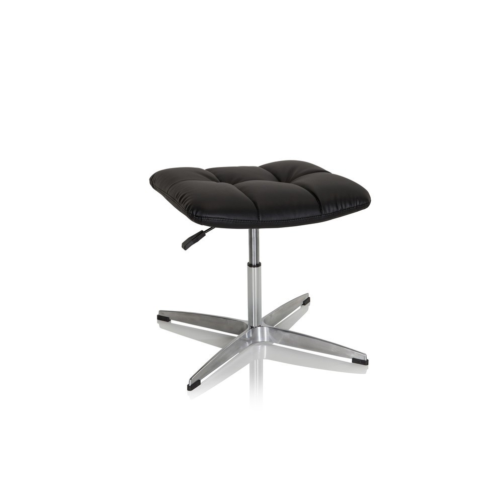 N° de l'image du produit 6 : Tabouret ergonomique / tabouret pivotant hjh OFFICE SARANTO en similicuir PU, noir