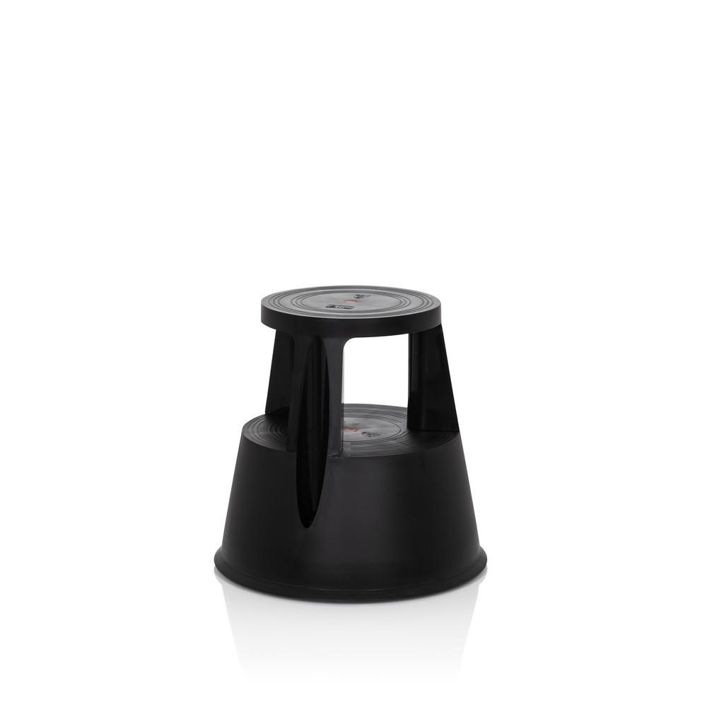 N° de l'image du produit 5 : Tabouret marchepied / tabouret à roulettes hjh OFFICE TIO-M I plastique, noir