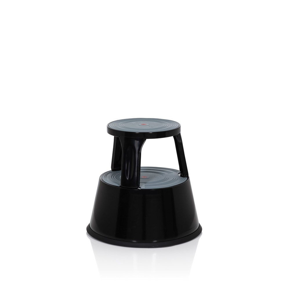 N° de l'image du produit 2 : Tabouret marchepied / tabouret à roulettes hjh OFFICE TIO-M II métal, plastique, noir