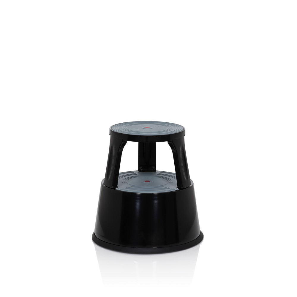 N° de l'image du produit 4 : Tabouret marchepied / tabouret à roulettes hjh OFFICE TIO-M II métal, plastique, noir